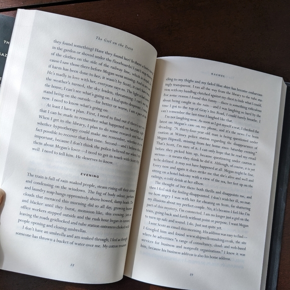 The Girl On The Train by Paula Hawkins Hardcover - Picture 3 of 3